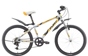 Велосипед FURY Ichiro 24 белый/оранжевый/черный