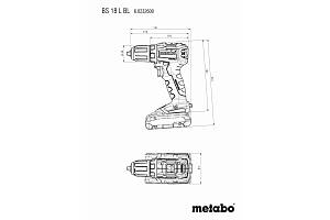 BS 18 L BL Аккумуляторная дрель-шуруповерт Metabo
