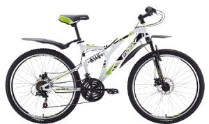 Велосипед FURY Kagawa Disc белый/зеленый/черный 19&quot;