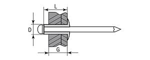 Заклепки из нержавеющей стали, 3,2x10 мм, 1000 шт, ЗУБР Профессионал 31315-32-10