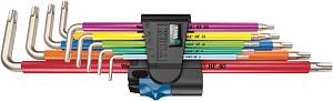 3967/9 TX SXL Multicolour HF TORX® Stainless 1 Набор Г-образных ключей, с фиксацией, нерж., 9 пр., TX 8/9/10/15/20/25/27/30/40 WERA