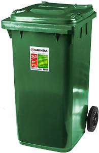 GRINDA МК-240, 240 л, 730 х 580 х 1060 мм, мусорный контейнер (3840-24)